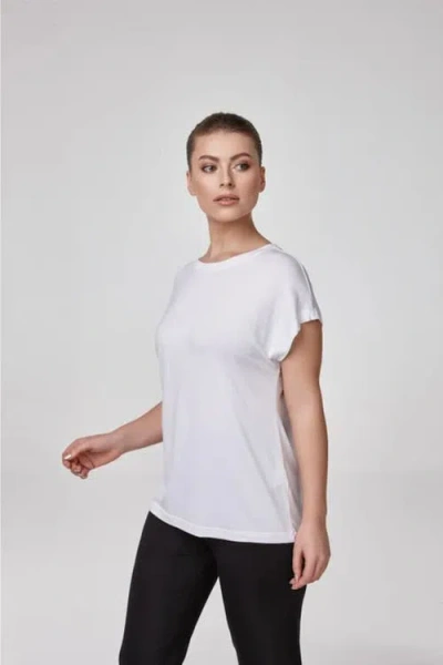 Forever & Always Liona Modal Blend Soft Stretch Everyday Top In White