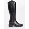 Forever & Always Shoes Acro Leather Boot In Black