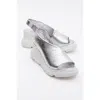 Forever & Always Shoes Agusto Leather Platform Sandal