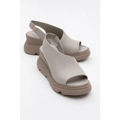 Forever & Always Shoes Agusto Leather Platform Sandal