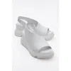 Forever & Always Shoes Agusto Leather Platform Sandal