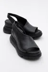 Forever & Always Shoes Agusto Leather Platform Sandal In Multi
