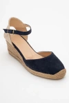 Forever & Always Shoes Aldea Leather Platform Espadrille