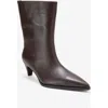 Forever & Always Shoes Aleo Leather Pointed Toe Boot In Brown
