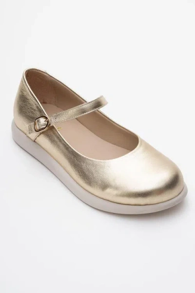 Forever & Always Shoes Anisa Leather Strap Flat