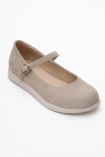 Forever & Always Shoes Anisa Leather Strap Flat