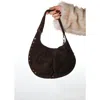 Forever & Always Shoes Antino Leather Shoulder Bag In Brown