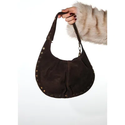 Forever & Always Shoes Antino Leather Shoulder Bag In Brown