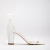 Forever & Always Shoes Women's White Ariadne - Ivory Wedding Heels With Ribbon