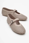 Forever & Always Shoes Arian Leather Ballet Flat In Brown