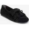 Forever & Always Shoes Axeli Leather Tassel Loafer In Black