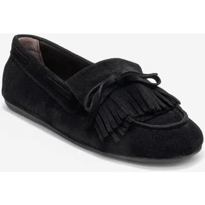 Forever & Always Shoes Axeli Leather Tassel Loafer In Black