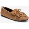 Forever & Always Shoes Axeli Leather Tassel Loafer In Brown