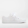 Forever & Always Shoes Bailey Lace White Bridal Sneakers In White