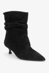 Forever & Always Shoes Balei Leather Pointed Toe Boot In Black
