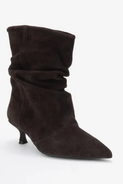 Forever & Always Shoes Balei Leather Pointed Toe Boot In Brown