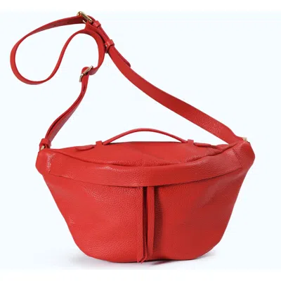 Forever & Always Shoes Bianca Red Leather Crossbody Bag