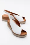 Forever & Always Shoes Blom Leather Platform Sandal In White