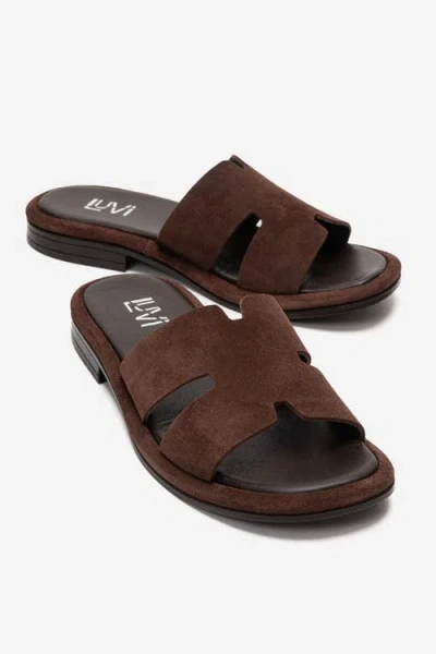 Forever & Always Shoes Brio Leather Slide In Brown