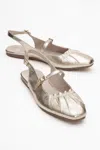 Forever & Always Shoes Britney Leather Closed-toe Sandal In Multi