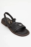 Forever & Always Shoes Cesar Leather Sandals In Brown