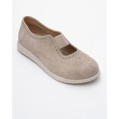 Forever & Always Shoes Chelle Elastic Leather Flat