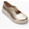 Forever & Always Shoes Chelle Elastic Leather Flat
