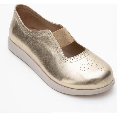 Forever & Always Shoes Chelle Elastic Leather Flat