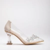 Forever & Always Shoes Cinderella Transparent High Heels In Transparent