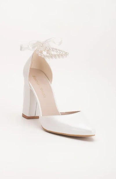 Forever & Always Shoes Denise Wedding Heels With Pearls