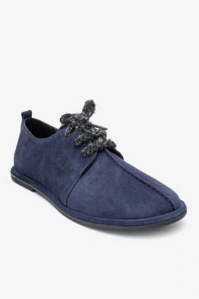Forever & Always Shoes Denora Leather Lace Up Shoes In Blue