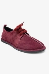 Forever & Always Shoes Denora Leather Lace Up Shoes In Burgundy