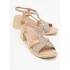 Forever & Always Shoes Dolen Leather Chunky Sandal In Brown