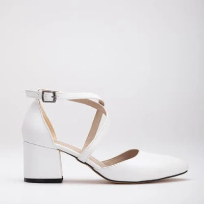 Forever & Always Shoes Women's Dolly - White Bridal Low Heels