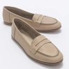 Forever & Always Shoes Women's Neutrals Dorothy - Beige Leather Loafers