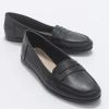 Forever & Always Shoes Women's Dorothy - Black Leather Loafers