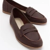 Forever & Always Shoes Dorothy Leather Loafer In Dark Brown Leather