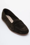 Forever & Always Shoes Dorothy Leather Loafer In Green