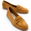 Forever & Always Shoes Dorothy Leather Loafer In Mustard Suede
