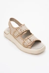 Forever & Always Shoes Douro Braided Rope Strap Leather Sandal