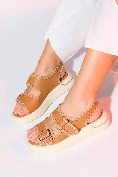 FOREVER & ALWAYS SHOES DOURO BRAIDED ROPE STRAP LEATHER SANDAL (WOMEN)