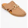 Forever & Always Shoes Favor Leather Mules In Brown