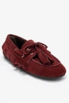 Forever & Always Shoes Fenora Leather Tassel Loafer In Burgundy