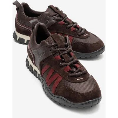 Forever & Always Shoes Fiera Leather Mesh Sneaker In Brown