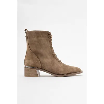 Forever & Always Shoes Gigi Leather Boot In Brown