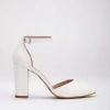 Forever & Always Shoes Gisele High Block Heels In White