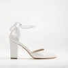 Forever & Always Shoes Women's Denise - White Wedding Heels With Pearls In Ivory