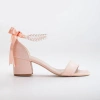 Forever & Always Shoes Women's Neutrals Illy - Coral Suede Sandals With Pearls In Coral Pink