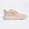 Forever & Always Shoes Ingrid Platform Sneakers In Beige