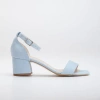 Forever & Always Shoes Women's Iva - Baby Blue Suede Sandals In Baby Blue